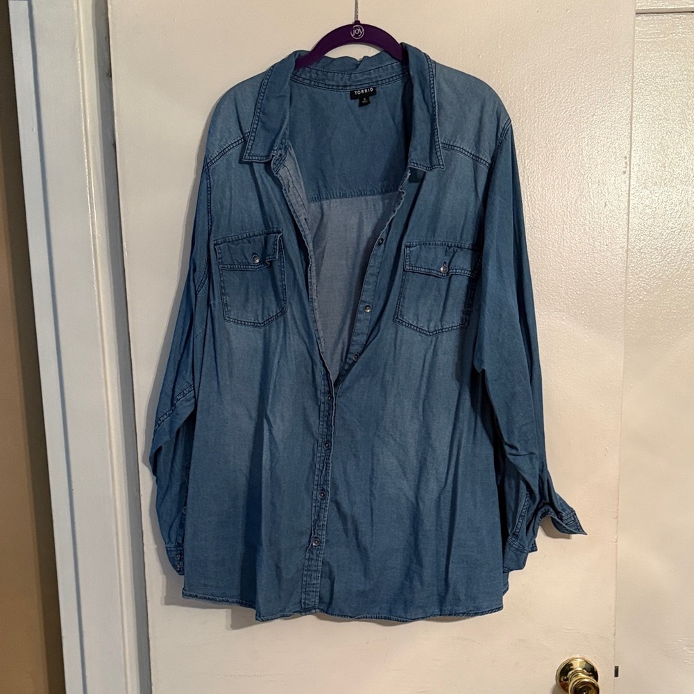 Torrid Blue Denim Shirt